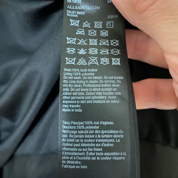 All Saints Leather Jacket - Picture 4 of 11